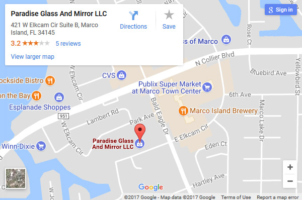 Paradise Glass And Mirror LLC Map